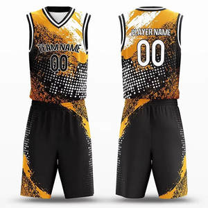 Ensemble de maillots de basket-ball personnalisés par sublimation, vente en gros, OEM, maillots d'équipe personnalisés, Spandex/Polyester, séchage rapide et respirant - Product Image 2