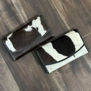 Premium Hair on Cowhide Leather <b>Women</b> Clutches Western Style High Quality Envelope <b>Purse</b> Card & Cash Holder Everyday <b>Wallets</b> - Product Image 3