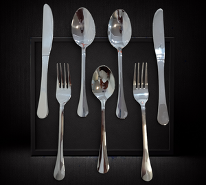 <b>Top</b> Grade Stainless Steel Dinner Spoon Forks Set <b>Rust</b> Resistant Mirror Modern Luxury Design for Wedding Occasions-Professional - Product Image 1