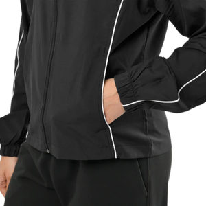 Signature Track Women <b>Jacket</b> Black Color Premium <b>Ladies</b> Sports Track <b>Jacket</b> <b>Lightweight</b> Zip Up Activewear Casual Fitness - Product Image 5