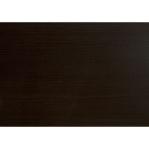 Scrivania Moderna Contemporanea da 48 Pollici per Ufficio e Casa con Cassetti Portaoggetti, Laminato Marrone e Metallo Dorato - Product Image 1