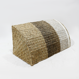 Handwoven Seagrass Multi-Color Eco-Friendly Laundry Hamper With Liner <b>Corner</b> <b>Basket</b> - Product Image 5