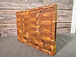 Handmade End Grain Wood Chopping Block Rectangle Durable Cutting Board Made in Vietnam - Product Image 4