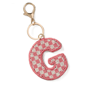 Porte-clés ethnique perlé, broderie tissée colorée, artisanat indien traditionnel par des artisans expérimentés, respectueux de l'environnement - Product Image 4