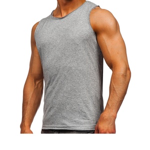 Camiseta sin mangas para gimnasio, fitness y culturismo para hombre, de poliéster/algodón, transpirable y de secado rápido, colores personalizables disponibles. - Product Image 3