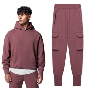 Conjunto Deportivo Unisex Talla Grande XXL Personalizado de Algodón, Transpirable, de Secado Rápido, Ligero, Ecológico, Elástico en Cuatro Direcciones, Sudadera Rosa para Correr - Product Image 1