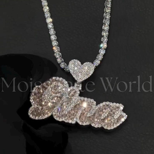 Pendentif en argent 925 de qualité supérieure avec diamant Moissanite, style Hip Hop, disponible à un prix raisonnable - Product Image 2