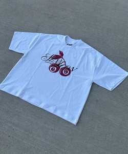 Camiseta Extra Grande de Algodón Grueso para Hombre, Manga Corta, Estampado Gráfico, Tejida, Estilo Casual Urbano - Product Image 3