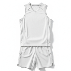 Blank Basketball Uniform For Custom Printing Wholesale Plain Basketball Jersey Shorts Set For <b>School</b> Team Training <b>Kit</b> - Product Image 1