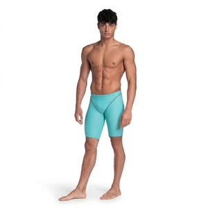Shorts de compression pour homme, couleur unie, taille mi-haute, taille élastique, séchage rapide, sportifs, en Spandex et Nylon, pour entraînement, yoga et fitness - Product Image 3
