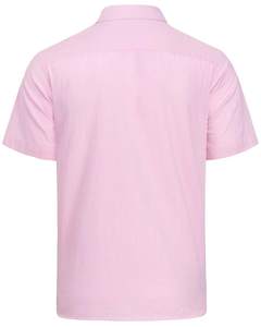 Custom Men's <b>Half</b> Sleeve Dress <b>Shirt</b> Professional Office Business Uniform Breathable Poplin <b>Button</b> Embroidered Logo Premium - Product Image 2