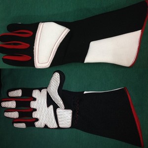 Full Finger Polyester Cotton Lightweight Waterproof Racing Gloves Black White Red Non Slip Outdoor Male <b>Hook</b> Loop Closure Winter - Product Image 3