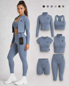 Ensemble de yoga deux pièces grande taille pour femme, noir uni, extensible, respirant, vêtements de sport OEM, Spandex/Nylon à la taille - Product Image 2