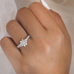 Igi/gia แล็บตัดเพชรวินเทจ14K สีเหลืองทองสำหรับทุกเพศงานแต่งงาน/วันครบรอบ/ปาร์ตี้แหวนสำหรับงานหมั้น - Product Image 4