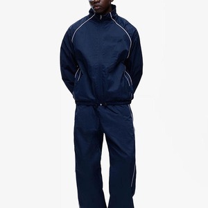 Custom Streetwear 2 Piece Joggers <b>Set</b> 3m Reflective Windbreaker Nylon Track Suit Hoodie Sweat Suit Jacket and <b>Sweatpants</b> <b>Set</b> - Product Image 1