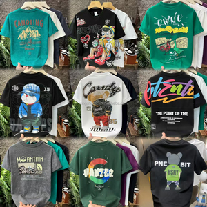 100% cotton nam & nữ phổ quát Áo thun ngắn tay tùy chỉnh in logo vải dệt kim chất lượng cao cộng với tùy chọn kích thước - Product Image 4