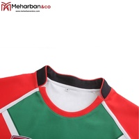 Ensembles de maillots et shorts de rugby unisexes personnalisés en gros, service OEM, sublimation, respirant, séchage rapide, antibactérien