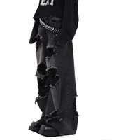Pantalon Baggy Homme Imprimé Durable Anti-Plis Imperméable Séchage Rapide Style Urbain Taille Élastique Décontracté Pour Extérieur