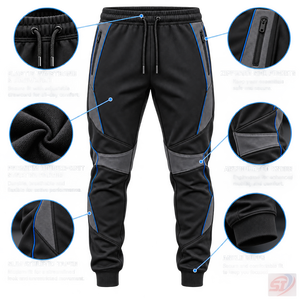 Pantalon de jogging technique haute performance, pantalon de survêtement personnalisé, pantalon de jogging extensible pour l'entraînement, fabricant OEM ODM - Product Image 4