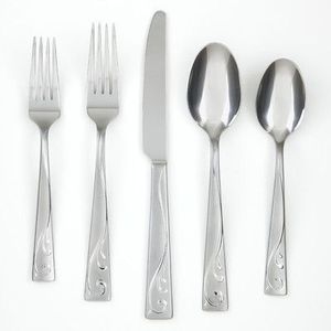Ensemble de couverts de style coréen, 4 pièces, en métal réutilisable de qualité alimentaire, pour la table, les restaurants et les fournitures de restauration - Product Image 6