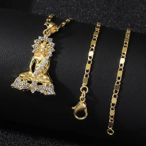 รูปปั้นพระพุทธรูปยุโรปและอเมริกา, เอเชียตะวันออกเฉียงใต้, จี้ฮิปฮอปแบบชาติพันธุ์, เครื่องประดับ, เครื่องประดับทางศาสนา, สินค้าขายดี - Product Image 2