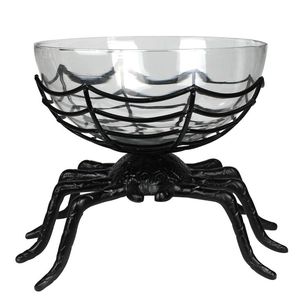 Halloween Skeleton Hand Metal Footed <b>Bowl</b> Silver Pedestal Candy Dish Gothic Party <b>Snack</b> <b>Bowl</b> Table Centerpiece - Product Image 3