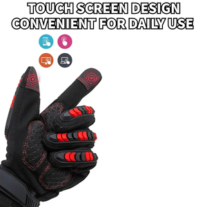 Guantes de Conducción de Cuero de Moda con Pantalla Táctil Antideslizante para Ciclismo, Unisex, para Todas las Estaciones, Personalizables, Protección Personal - Product Image 5