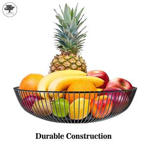 Stainless Steel Circle Fruit Basket with Banana Hook Keeps Fruits & <b>Vegetables</b> Fresh <b>Kitchen</b> <b>Storage</b> Hot Sale - Product Image 2