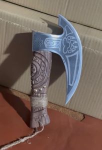 STEEL CRAFT INTERNATIONAL Custom Handmade Industrial Carbon Steel Wood <b>Handle</b> Pizza Cutter <b>Axe</b> Head Hatchet Outdoor Kitchen - Product Image 3