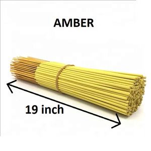 Varillas de incienso de 19 pulgadas, varitas de incienso Natural ámbar, suministro a granel (amarillo) - Product Image 1