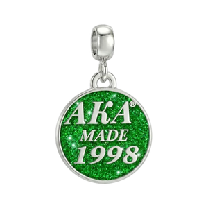   Pulsera Hecha en 1998 para Mujer, Elegante, Color Verde y Plateado, Joyería con Dijes, Accesorio de Moda para la Muñeca, Inspirada en Hermandades, de Primera Calidad - Product Image 3