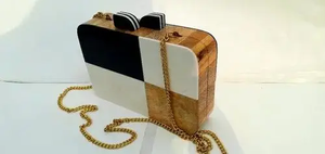Bolso de Mano de Resina Hecho a Mano de Lujo Ecológico de la Mejor Calidad, Otros Diseños, para Mujer, Fiesta Nocturna, Día de la Madre, Día del Padre, CRAFT - Product Image 5