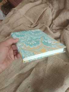 Handmade Luxury Leather Cover Marbled Paper Journal Tie String Closure Recycled Paper <b>Diary</b> Art Writing <b>Notebook</b> Gift - Product Image 4