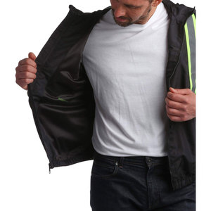 Perfectionists CE Certified <b>High</b> <b>Visibility</b> Breathable Zippered Reflective <b>Softshell</b> Unisex Work <b>Jacket</b> Needle Detection - Product Image 3