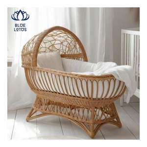 ENVÍO EN EL MISMO DÍA Cuna de Ratán 2026, Construcción Segura y Duradera para un Sueño Tranquilo y un Balanceo Suave para una Relajación Tranquila - Product Image 4