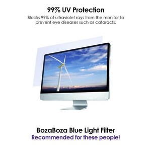 Filtre anti-lumière bleue BLC15.6 "W, écran de protection oculaire 15,6 pouces, filtre santé, protection pour la lecture, fidélité des couleurs éducative, qualité supérieure - Product Image 2
