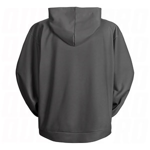 Embroidery Classic Grey Men's Hoodies Cotton Classic Casual Striped Hoodie Coat Heavyweight Hoodie Fashion Streetwear Pullover - Product Image 6