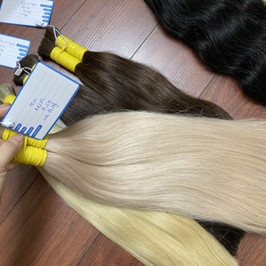 Cabello Humano Virgen Remy Vietnamita al por Mayor para Teñir, Liso, a Granel, 100% de Alta Calidad, Sedoso, con Doble Trama a Máquina - Product Image 4