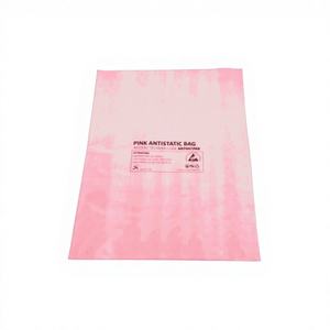 Bolsas de Polietileno de Baja Densidad (LDPE) Rosas Antiestáticas con Cierre Hermético, Impresas con Grabado, para Embalaje Logístico Electrónico - Product Image 1