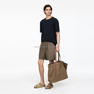 Vente en gros 280 grammes 100% pur coton couleur unie impression personnalisée logo t-shirt - Product Image 5