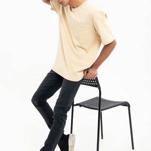 Camiseta de servicio OEM para hombre, unisex, con logo personalizado, muy vendida, antiarrugas, de verano, manga corta, 100% algodón, informal. - Product Image 5