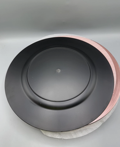 <b>Brushed</b> Copper Metallic Charger <b>Plate</b> Satin Finish Rose Gold Base Service <b>Plate</b> Circular <b>Brushed</b> Copper Dinnerware Underplate - Product Image 3