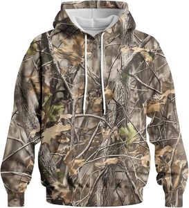 Nouveaux vêtements de chasse respirants sur mesure 2026, sweats à capuche camouflage, service OEM, fabriqués au Pakistan, en vente - Product Image 3