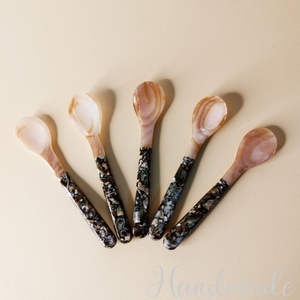 Cucharas de Concha Hechas a Mano, Forma Ovalada, Material Natural, Duraderas, Decoración para el Hogar, Artesanía - Product Image 2