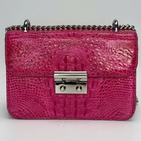 Sac à main de luxe personnalisé pour femme, coloré, 100 % cuir de crocodile véritable, prix d'usine, vente en gros pour dames