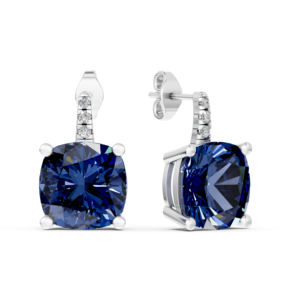 Pendientes de Plata 925 con Diamantes de Laboratorio para Mujer, Certificados por IGI, RJC, ODM, OEM, Fabricante Ético, Venta al Por Mayor EA502210 - Product Image 4