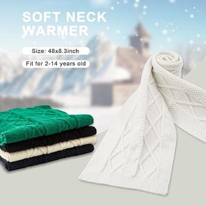Breathable Cotton-Blend Unisex Knitted Scarf - Winter Muffler - Custom Logo Soft Ribbed Knit <b>Neck</b> <b>Warmer</b> - Product Image 2