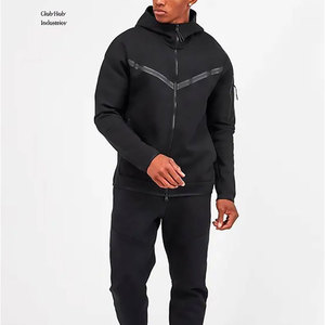 Men Tech Fleece Tracksuit <b>Set</b> Two Piece Fitness Training Sportswear Athletic Tech Fleece Tracksuit Men Two Piece Gym Training - Product Image 1