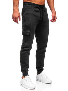 Clush Industries Men's Winter Streetwear Relaxed Fit Drawstring Mid Waist Midweight <b>Polyester</b>/Cotton Sweatpants <b>Joggers</b> - Product Image 4