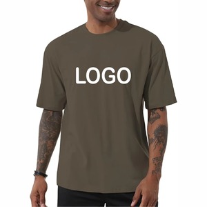 Camiseta de Algodón para Hombre de Alta Calidad, Estilo Urbano, Talla Grande, Personalizable con Logotipo, Venta al Por Mayor - Product Image 2